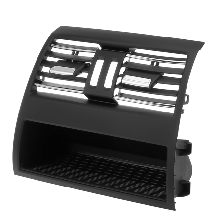 Grilă/conductă de aer spate pentru BMW 5 F10 F11 fără guri de ventilație, Negru cu crom
