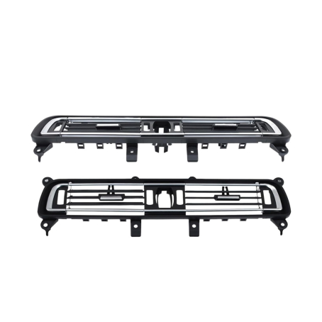Grilă centrală / conductă de aer pentru BMW 7 F01 F02 neagră cu crom