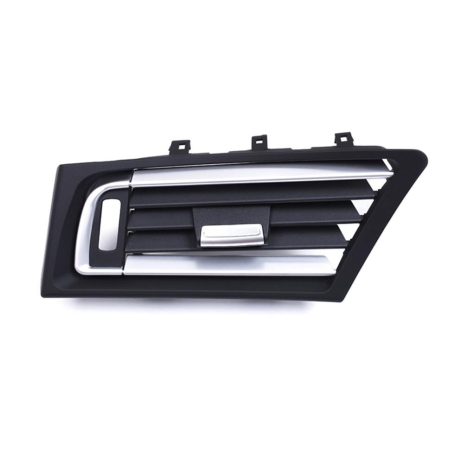 Grilă/conductă de aer stânga pentru BMW 7 F01 F02 Neagră cu crom