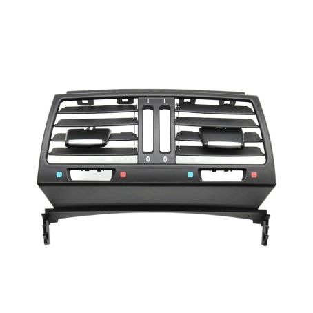 Grilă/conductă de aer spate pentru BMW X5 X6 E70 E71 E72 cu orificii pentru încălzire cu 4 zone, negru