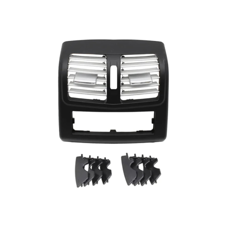Grilă/conductă de aer cu aer condiționat spate pentru Mercedes Benz Clasa E W212 facelift negru cu spate cromat