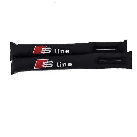 Pernele din piele între scaune, stil S line, set de 2 buc.