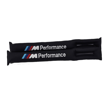 Pernele din piele între scaune, stil M performance, set de 2 buc.
