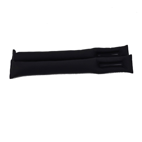 Perne între scaune – negre, cu un design simplu, set de 2 buc.