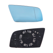 Sticlă oglindă laterală dreapta, nuanțată, pentru BMW Seria 5 E60/E61 și Seria 6 E63/E64 (2003-2010)