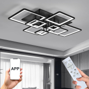 Abajur / plafonier LED modern cu funcții și telecomandă / control prin aplicație, 8 buc. modele pătrate