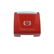 Buton / Capac pentru frână de mână BMW Seria 1, 2, X1, X2 F48, F49, F39, F45, F46, F52, Rosu