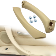 Mâner interior din dreapta pentru BMW seria 3 E90 E91 E92 E93, bej, 2 piese cu elemente de fixare