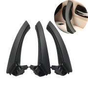 Set mânere negre pentru BMW Seria 3 E90/E91, 6 piese cu elemente de fixare