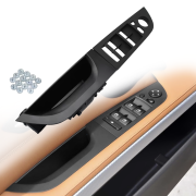 Panou din 2 piese cu retractare oglinzi electrice pentru BMW Seria 3 E90/E91, negru, 35.5 cm