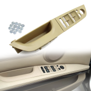 Panou din 2 piese cu retractare oglinzi electrice pentru BMW Seria 3 E90/E91, bej, 35.5 cm