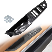 Panou din 2 piese cu retractare oglinzi electrice pentru BMW Seria 3 E90/E91, carbon, 35.5 cm