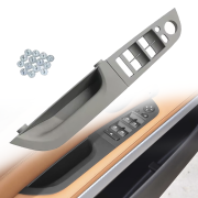 Panou din 2 piese cu oglinzi electrice rabatabile pentru BMW Seria 3 E90/E91, gri, 37,5 cm