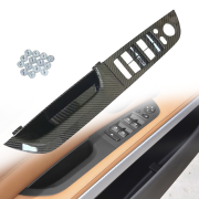 Panou din 2 piese cu oglinzi electrice rabatabile pentru BMW Seria 3 E90/E91, carbon, 37,5 cm