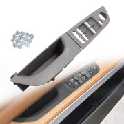 Panou din 2 piese fără funcție de rabatare a oglinzilor electrice pentru BMW Seria 3 E90/E91, gri, 35,5 cm
