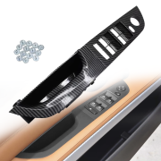 Panou din 2 piese fără funcție de rabatare a oglinzilor electrice pentru BMW Seria 3 E90/E91, carbon, 35,5 cm