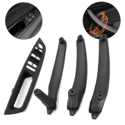 Set mânere interioare și panou pentru BMW X5/X6 E70/E71, negre, piese interioare