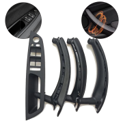 Set complet mânere interioare pentru toate ușile BMW X5 X6 E70 E71, negru