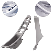 Set de mânere interioare față pentru BMW Seria 5 F10 F11, gri, piese interioare, fără retractare