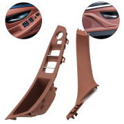 Set de mânere interioare față pentru BMW Seria 5 F10 F11, maro, piese interioare, fără retractare
