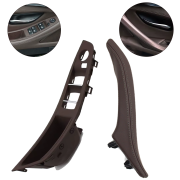 Set de mânere interioare față pentru BMW Seria 5 F10 F11, moka, panou fără rebatare electrică a oglinzilor