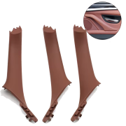 Set de 3 mânere interioare pentru BMW Seria 5 F10 F11, rosu-maro, piese interioare