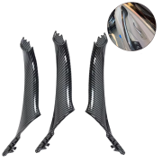 Set de 3 mânere interioare pentru BMW Seria 5 F10 F11, Carbon, piese interioare