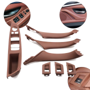 Set complet de mânere interioare pentru BMW Seria 5 F10 F11, maro, piese interioare