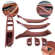 Set complet de mânere interioare pentru BMW Seria 5 F10 F11, rosu-maro, piese interioare