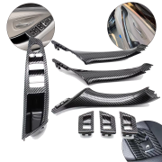 Set complet de mânere interioare pentru BMW Seria 5 F10 F11, carbon, piese interioare