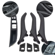 Set complet de mânere interioare pentru BMW Seria 5 F10 F11, negre - mânere întregi
