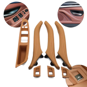 Set complet de mânere interioare pentru BMW Seria 5 F10 F11, Șampanie - mânere întregi