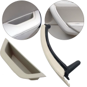 Set complet pentru mânerele interioare din față pentru BMW X3 X4 F25 F26, negru si bej deschis