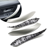 Set capace interioare pentru mânere BMW Seria 3/4 (modele F, 2013–2018), argintii