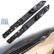 Set mânere frontale interioare complete pentru BMW Seria 7 F01/F02, negre