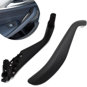 Mâner interior spate stânga negru pentru BMW seria 5 G30 G31 G38 M5 F90, 2 piese