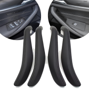 Set huse interioare din piele pentru BMW seria 5 G30 G31 G38 M5 F90, negre, 4 buc.