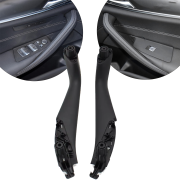Set mânere interioare față pentru BMW Seria 5 G30 G31 G38 M5 F90, negru, piese interioare