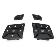 Butoane pentru volan pentru Mercedes-Benz W204 W212 W207 X204 W246 W218 W176 W172 A/B/C/E/GLK/CLA, negre