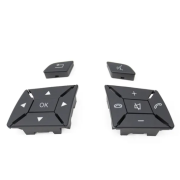 Butoane pentru volan pentru Mercedes-Benz W204 W212 W207 X204 W246 W218 W176 W172 A/B/C/E/GLK/CLA, gri închis