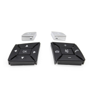 Butoane pentru volan pentru Mercedes-Benz ML, GL, GLE, G W166 W463, negre cu crom