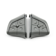 Butoane pentru volan cu bază, 10 butoane, pentru Mercedes W164 W215 W251 ML / GL / B / R, Gri