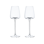 Set de 2 pahare de cristal pentru vin - 340 ml, universale pentru vin alb, roșu și rose