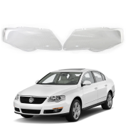 Комплект стъкла / капаци за фарове VW Passat B6 (06-11), ляво и дясно