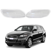 Комплект стъкла / капаци за фарове Audi Q7 (09-16), ляво и дясно