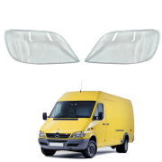 Комплект стъкла / капаци за фарове Mercedes Sprinter W903 (01-03), ляво и дясно