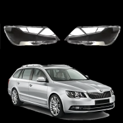 Комплект стъкла / капаци за фарове Skoda Superb 2 Facelift (13-15), ляво и дясно