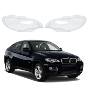 Комплект стъкла / капаци за LED фар на BMW X6 E71 (2006-2014), ляво и дясно