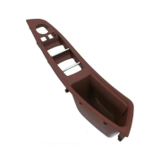 Panou portiera sofer cu funcția de retragere a oglinzilor electrice pentru BMW 5 F10 F11 Rosu/Maro