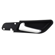 Mâner interior ușa din stânga cu bază pentru Mercedes Clasa A B W169 W245, Negru cu crom